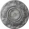 Ekena Millwork Whitman Ceiling Medallion (For Canopies up to 3 3/4"), 13"OD x 1 3/8"P, Ultra Pure White Crackle CM13WHUWC - alternate 1